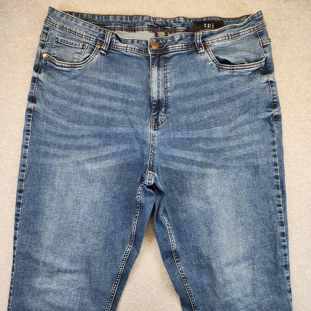 The Perfect Jean‎ NYC TPJ Thick Thicc Jeans Stretch Denim 42x32 Mens Blue Pants